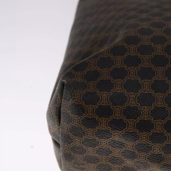 CELINE Macadam Canvas Tote Bag PVC Leather Black Auth yk17145 - Picture 4 of 16